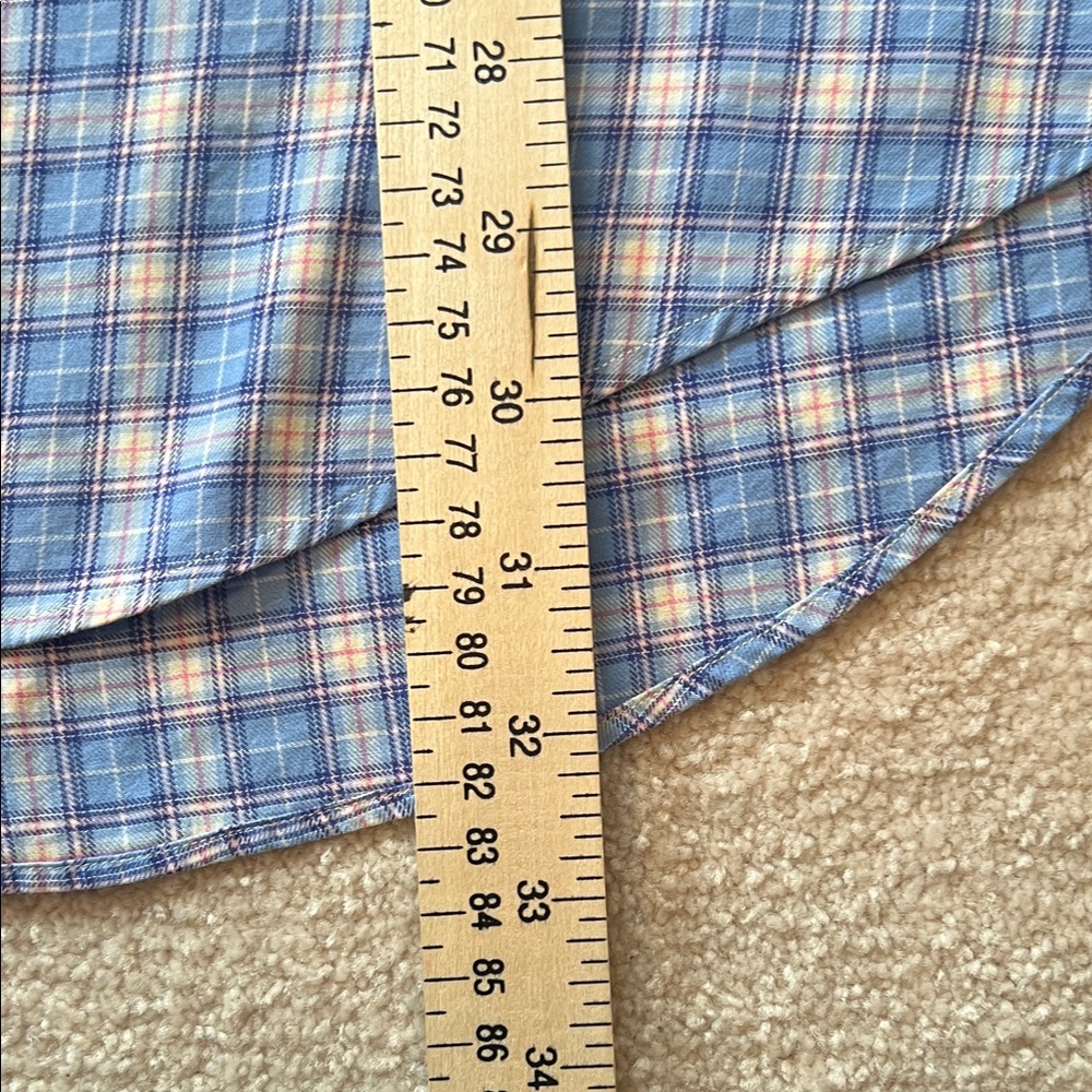 Ralph‎ Lauren Blake XL Blue Plaid Button Down Shirt Pink Pony - Picture 5 of 8